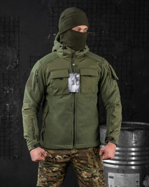 Тактическая флисовка куртка oliva combo XL - изображение 1