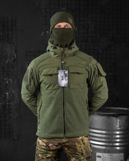 Тактическая флисовка куртка oliva combo L - изображение 2