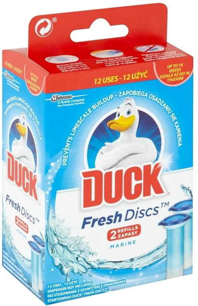 Żelowe krążki Duck Fresh Discs Marine Duo 2x36 ml (5000204608588) - obraz 2