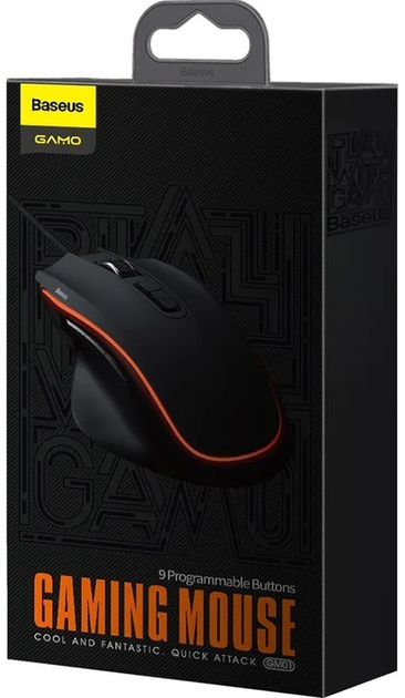 Мышь Baseus Gamo 9 (GMGM01-01) Black USB - изображение 5