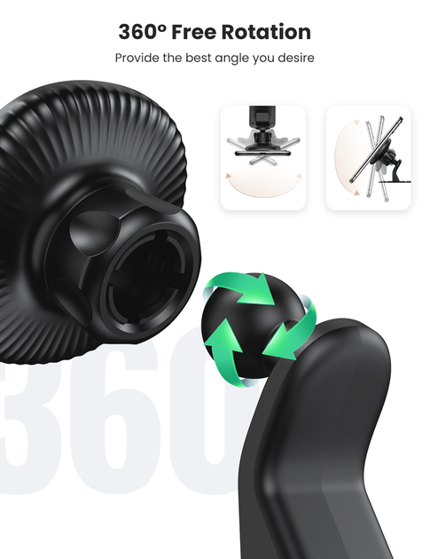 Samochodowy uchwyt do telefonu Ugreen LP292 Magnetic Black (6957303887859) - obraz 5