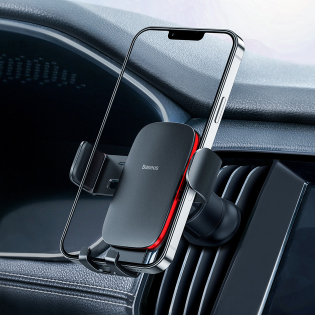 Автотримач для телефону Baseus Metal Age II Gravity Car Mount (SUJS000001) - зображення 6