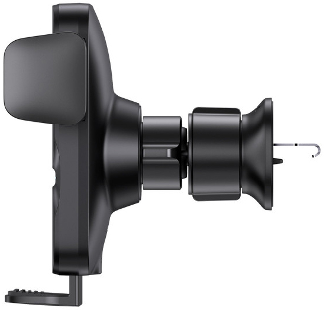 Uchwyt samochodowy z bezprzewodowym ładowaniem Baseus 15 W Alignment Car Mount Black (CGZX000001) - obraz 3