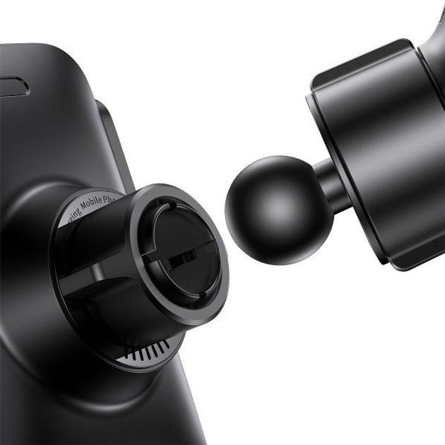 Uchwyt samochodowy z bezprzewodowym ładowaniem Baseus 15 W Alignment Car Mount Black (CGZX000001) - obraz 7