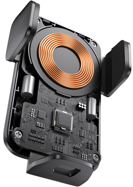Uchwyt samochodowy z bezprzewodowym ładowaniem Baseus 15 W Alignment Car Mount Black (CGZX000001) - obraz 8