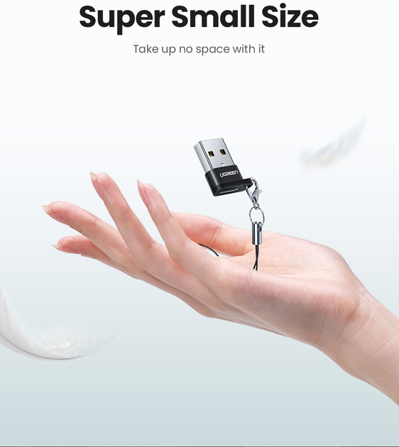 Адаптер Ugreen US280 USB Type-A/USB Type-C Black (6957303855681) - зображення 7
