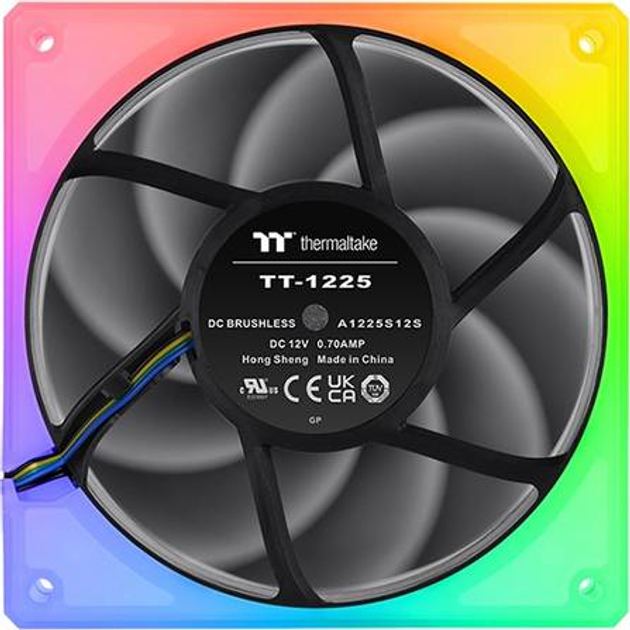 Вентилятор Thermaltake TOUGHFAN 14 RGB 14 см Білий 3 шт (CL-F136-PL14SW-A) - зображення 4
