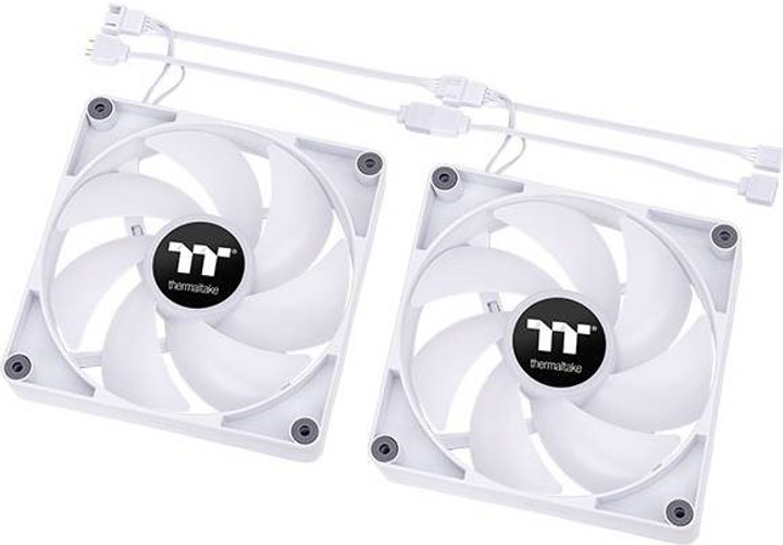 Набір вентиляторів Thermaltake CT140 ARGB Sync PC Cooling Fan Білий 140мм 2 шт (CL-F154-PL14SW-A) - зображення 3