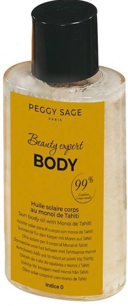 Olejek do opalania Peggy Sage Beauty Expert Body wegański Monoi Sun 100 ml (3529314052002) - obraz 1