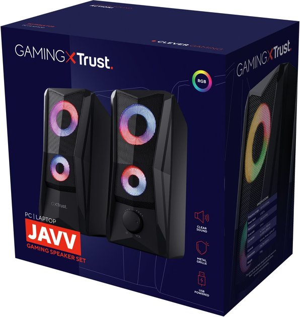 Комп'ютерні стовпчики 2.0 Trust GXT 606 JAVV Black - зображення 4