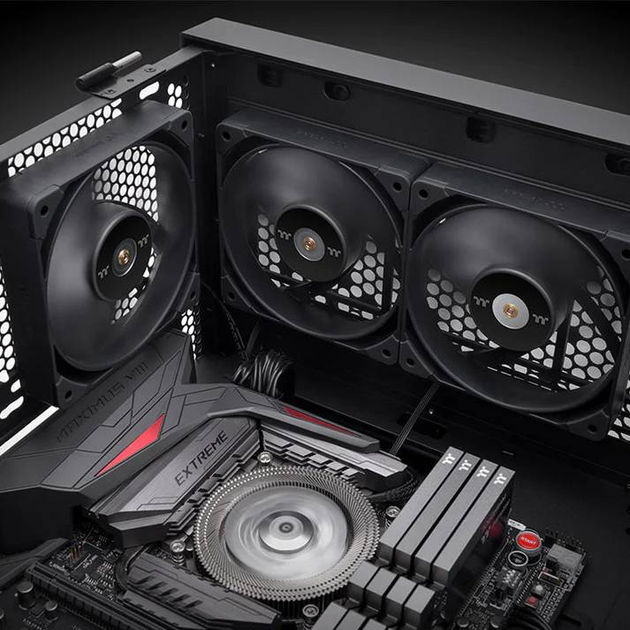Вентилятор Thermaltake TOUGHFAN 14 Pro PC Cooling Fan 140мм Чорний (CL-F140-PL14BL-A) - зображення 5
