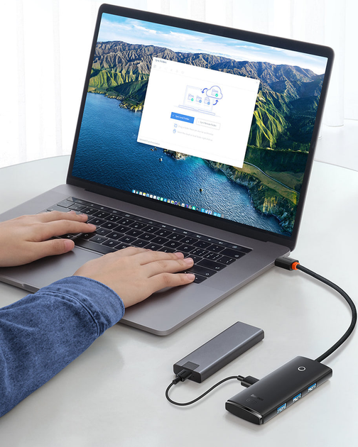 USB Hub Baseus Lite Series 4-in-1 (WKQX030001) - obraz 8