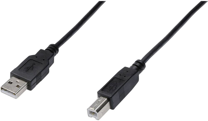Kabel drukarkowy Digitus USB Type-A - USB Type-B M/M 1.8 m Black (4016032282730) - obraz 1