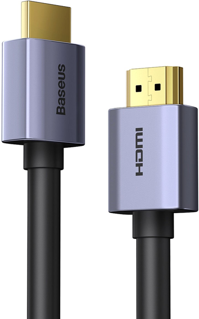 Kabel Baseus HDMI m - M, 3 m, V2.0 4K, high Definition Series Graphene Black (WKGQ020301) - obraz 2