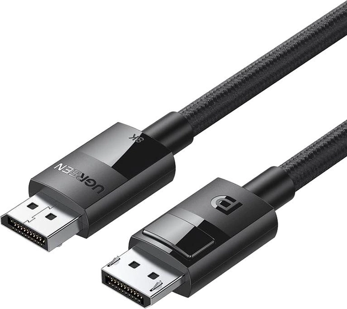 Кабель Ugreen DP114 DisplayPort to DisplayPort v1.4 3 м в обплетенні Black (6957303883936) - зображення 1