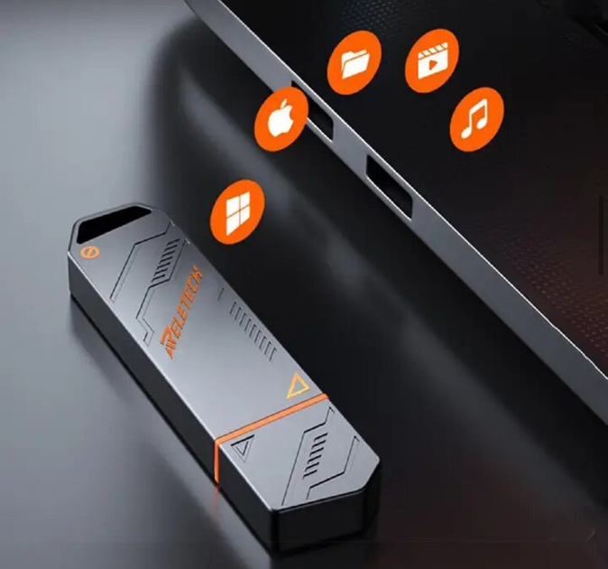 Зовнішній Твердотільний USB 3.1 Gen2 SSD накопичувач ReleTech Elite 7 PRO 256Gb - зображення 4