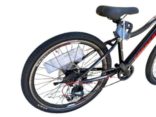 Велосипед детско-подростковый CROSSRIDE Cross 24" AL рама 13" Чёрно-красный - изображение 3