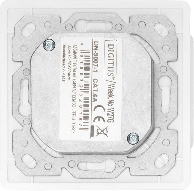 Gniazdo Digitus Cat 6A 2xRJ45 White (DN-9007-1) - obraz 4