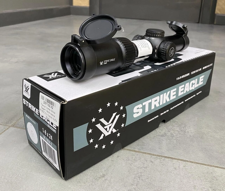 Оптичний приціл Vortex Strike Eagle 1-8x24 сітка AR-BDC3 c підсвічуванням, труба 30 мм - зображення 1