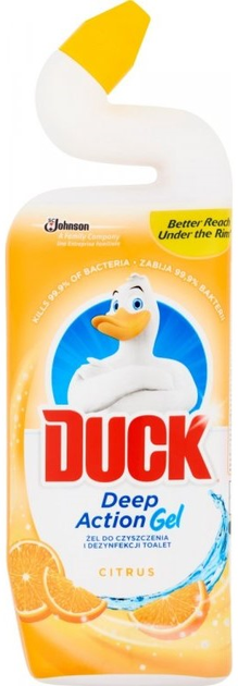 Żel do czyszczenia toalet Duck Deep Action Citrus 750 ml (5000204009804) - obraz 1