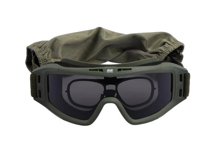 Тактичні окуляри 2E Hawk Army Green Anti-fog + сумка + 3 лінзи (2E-TGG-ARGN) - зображення 1