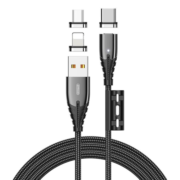 USB кабель магнитный Lightning+Micro USB + Type-C JOYROOM Magnetic ...