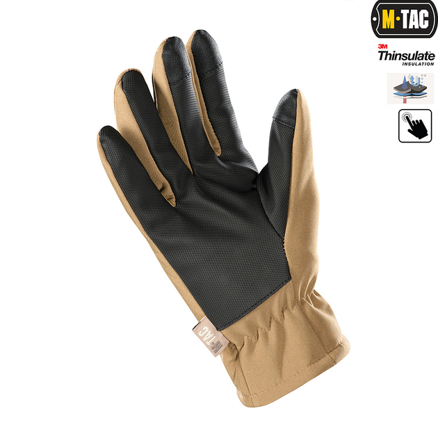 M-Tac рукавички Soft Shell Thinsulate Coyote Brown L - зображення 2