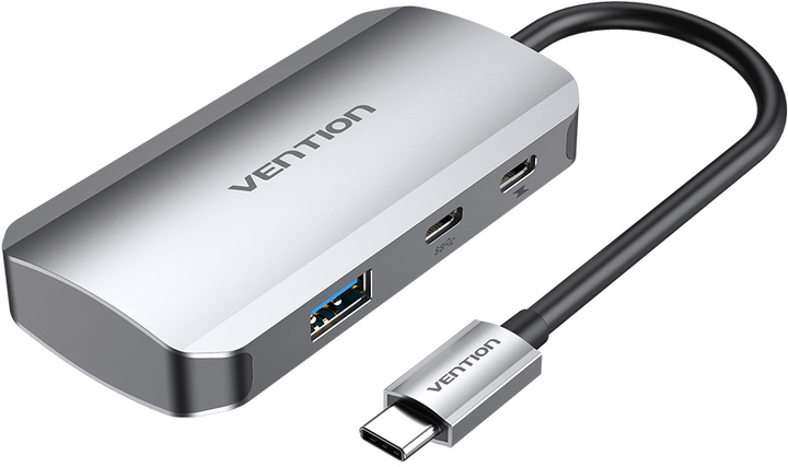 USB Hub Vention Hub 5-in-1 USB 3.1 Type-C - USB 3.0 x 3 / USB Type-C port Gen 1 / PD 100 W (6922794753464) - obraz 1