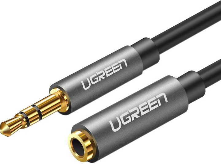 Kabel Ugreen AV118 3.5 mm Male to 3.5 mm Female 2 m Gray (6957303815944) - obraz 1