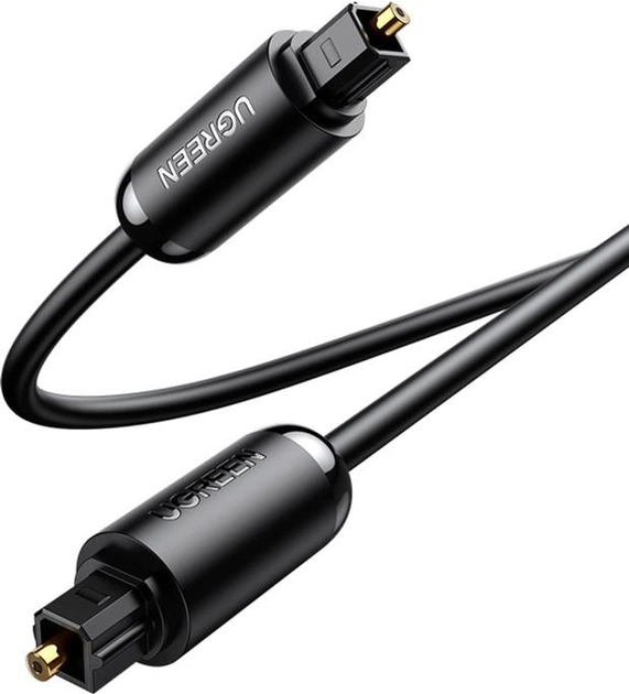 Kabel Ugreen AV122 Toslink Optical Male to Male Audio Cable 1.5 m Black (6957303878918) - obraz 1