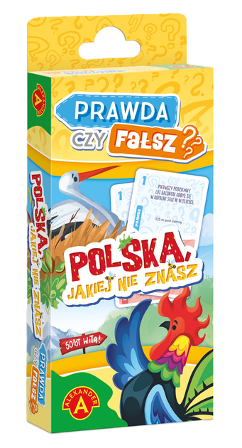 Gra planszowa Alexander Quiz: Prawda czy Fałsz? Polska jakiej nie znasz (5906018027594) - obraz 1