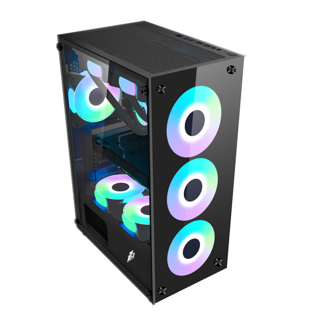 Корпус 1stPlayer V7-4F1 Color LED Black без БП – фото, отзывы ...
