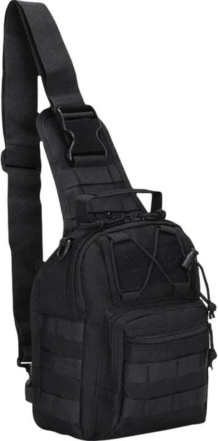 Тактична сумка ESDY EDC плечова 7 л Чорна (11939754) - зображення 1