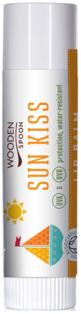 Balsam do ust Wooden Spoon Sun Kiss organiczny z filtrem 4.3 ml (3800232735889) - obraz 1