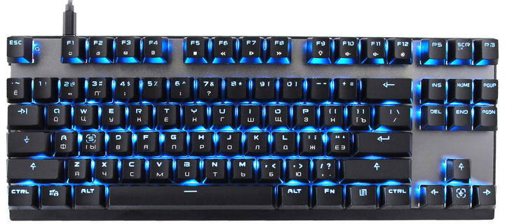 Клавіатура бездротова Motospeed GK82 Outemu Blue USB / Wireless Black (GK82-Blue) - зображення 1