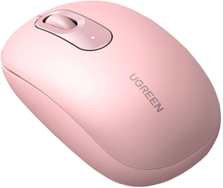 Mysz UGREEN MU105 Portable Wireless Pink (6957303896868) - obraz 1