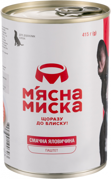 М'ясний паштет для дорослих собак М'ясна миска м'ясний паштет з ...