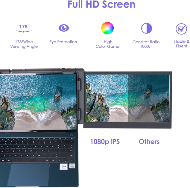 Монитор 13.3" Kefeya P2 Pro Full HD IPS 60 Гц b2 - изображение 6