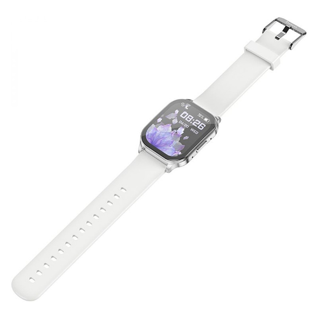 Смарт-часы Hoco Y19 AMOLED Smart watch | Track, HeartRate, IP68| Silver ...