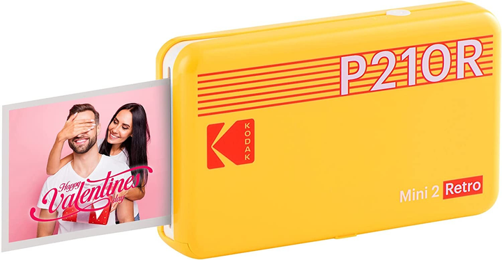 Drukarka fotograficzna Kodak Mini 2 Retro Żółty 2.1 x 3.4 + 60 arkuszy (0192143003953) - obraz 2