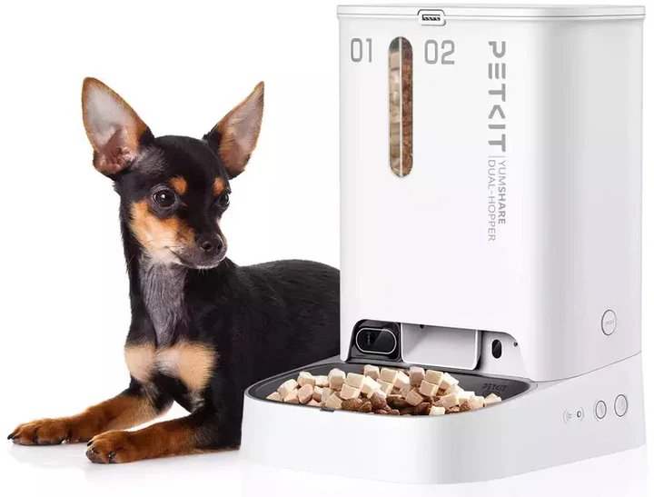 Смарт годівниця Petkit YumShare Dual Hopper з камерою (6975069302713) - зображення 3