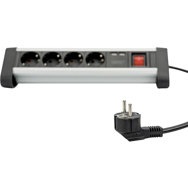 Listwa zasilająca Digitus DA-70614 1.5 m Silver (DA-70614) - obraz 4