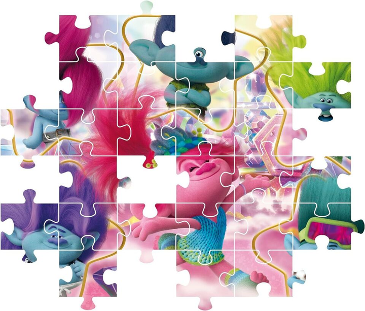 Puzzle Clementoni Trolls 3 180 elementów (8005125290697) - obraz 2