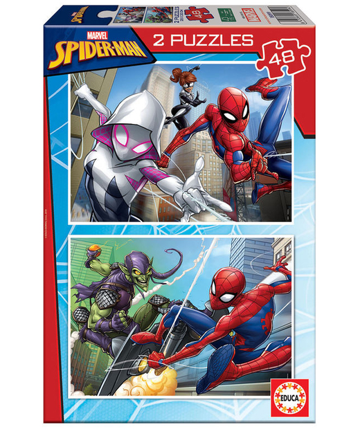 Puzzle Educa SpiderMan 2 x 48 elementów (8412668180994) - obraz 1