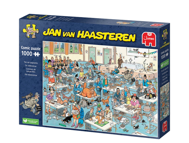 Пазл Jumbo Jan van Haasteren Cat Show 1000 елементів (8710126011034) - зображення 1