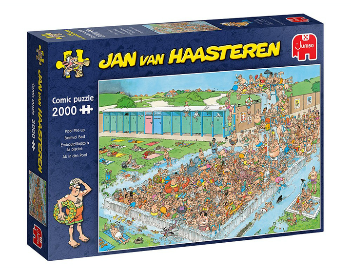 Puzzle Jumbo Jan van Haasteren Pool PileUp 2000 elementów (8710126200407) - obraz 1
