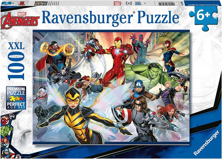 Puzzle Ravensburger Avengers 100 elementów (4005556132614) - obraz 1