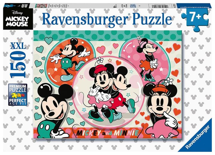 Puzzle Ravensburger Disney The Dream Couple Mickey and Minnie 150 elementów (4005556133253) - obraz 1