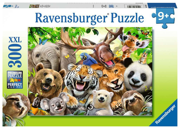 Пазл Ravensburger Exotic Animals Selfie 300 елементів (4005556133543) - зображення 1