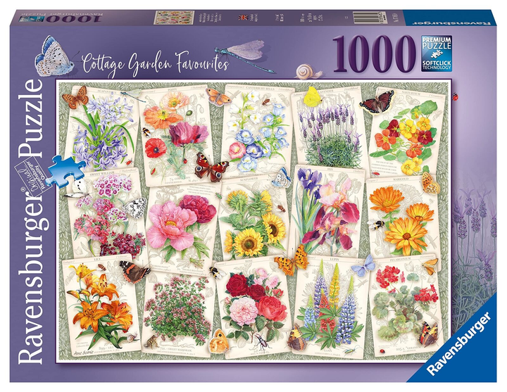 Пазл Ravensburger Garden Flowers 1000 елементів (4005556174850) - зображення 1